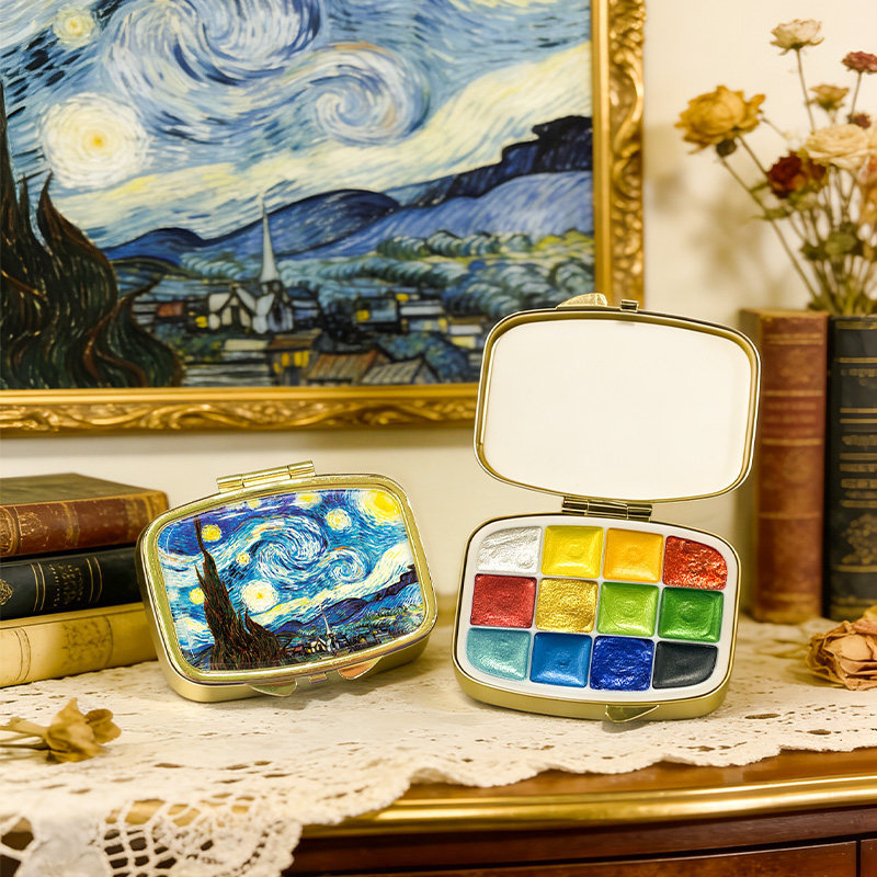 Nail Art Van Gogh - Ensemble de peinture à l'aquarelle Van