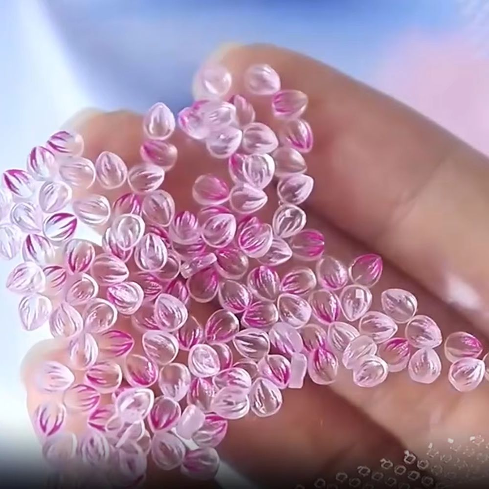 Nail Art Ombre Pink - 100 pièces de breloques pour ongles