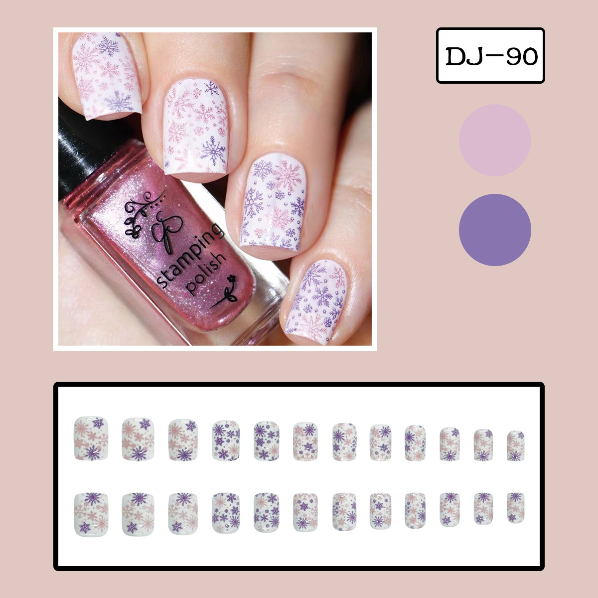 24 faux ongles pour femmes, mo - Nail Art Ombre Pink avis et prix