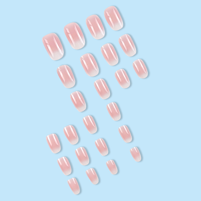 24 faux ongles courts ovales r - Nail Art Ombre Pink avis et prix