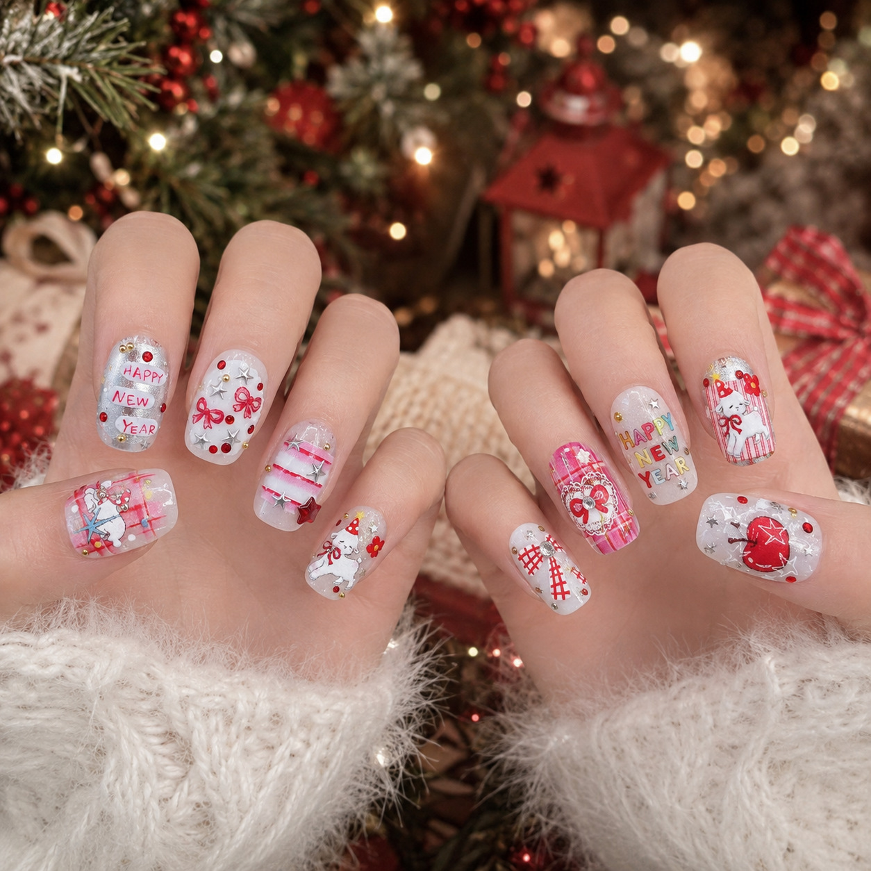Autocollants pour ongles 5D ro - Nail Art Xmas Stickers avis et prix