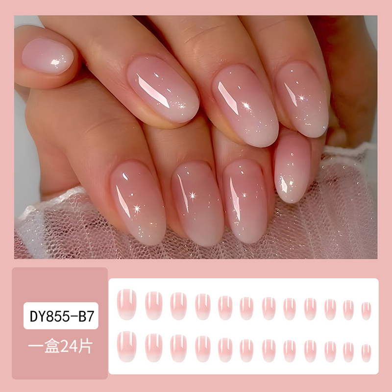 24 pièces ovale court rose pre - Nail Art Ombre Pink avis et prix