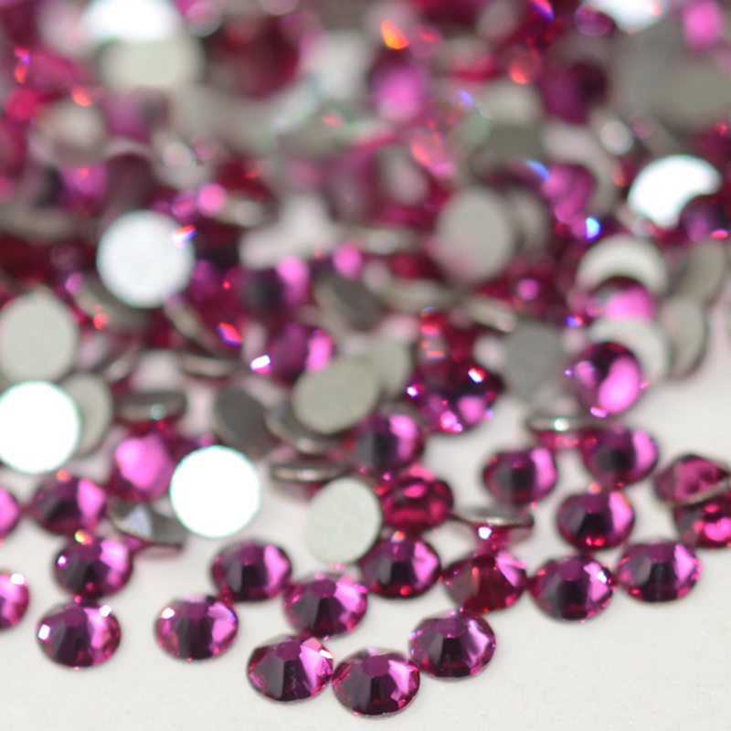 Strass à dos plat 5A fuchsia v - Nail Art Fuchsia avis et prix