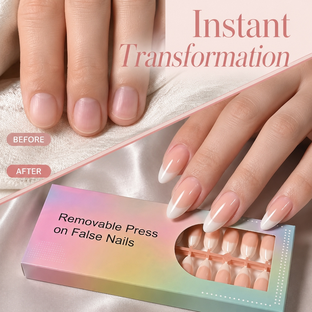 150 pièces Faux ongles à press - Nail Art Ombre Pink avis et prix
